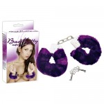 Bad Kitty White box furry Handcuffs purple